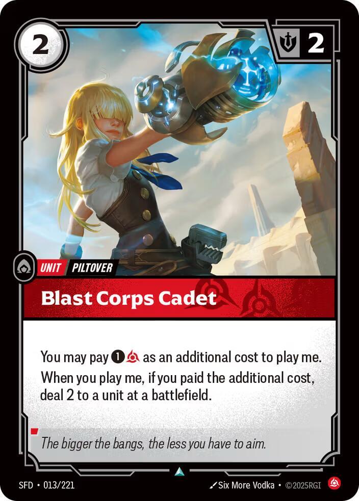 Blast Corps Cadet (013/221) [Spiritforged] - The Mythic Store | 24h Order Processing