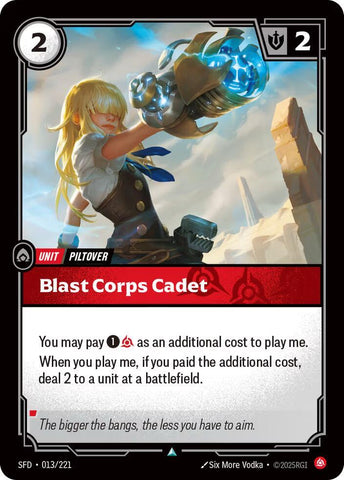 Blast Corps Cadet (013/221) [Spiritforged] - The Mythic Store | 24h Order Processing