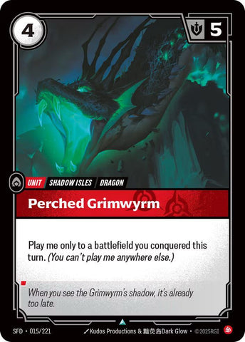 Perched Grimwyrm (015/221) [Spiritforged] - The Mythic Store | 24h Order Processing