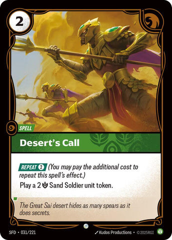 Desert's Call (031/221) [Spiritforged] - The Mythic Store | 24h Order Processing