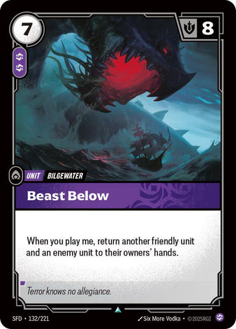 Beast Below (132/221) [Spiritforged] - The Mythic Store | 24h Order Processing