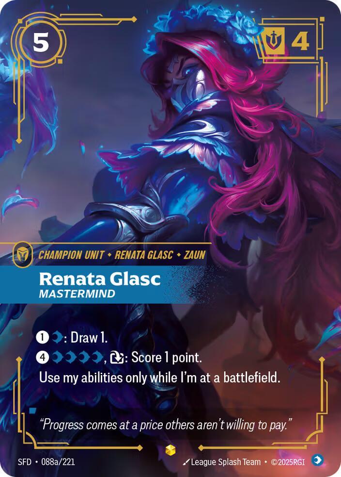Renata Glasc - Mastermind (Alternate Art) (088a/221) [Spiritforged] - The Mythic Store | 24h Order Processing