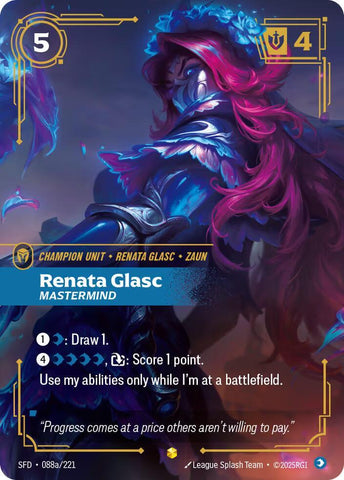 Renata Glasc - Mastermind (Alternate Art) (088a/221) [Spiritforged] - The Mythic Store | 24h Order Processing
