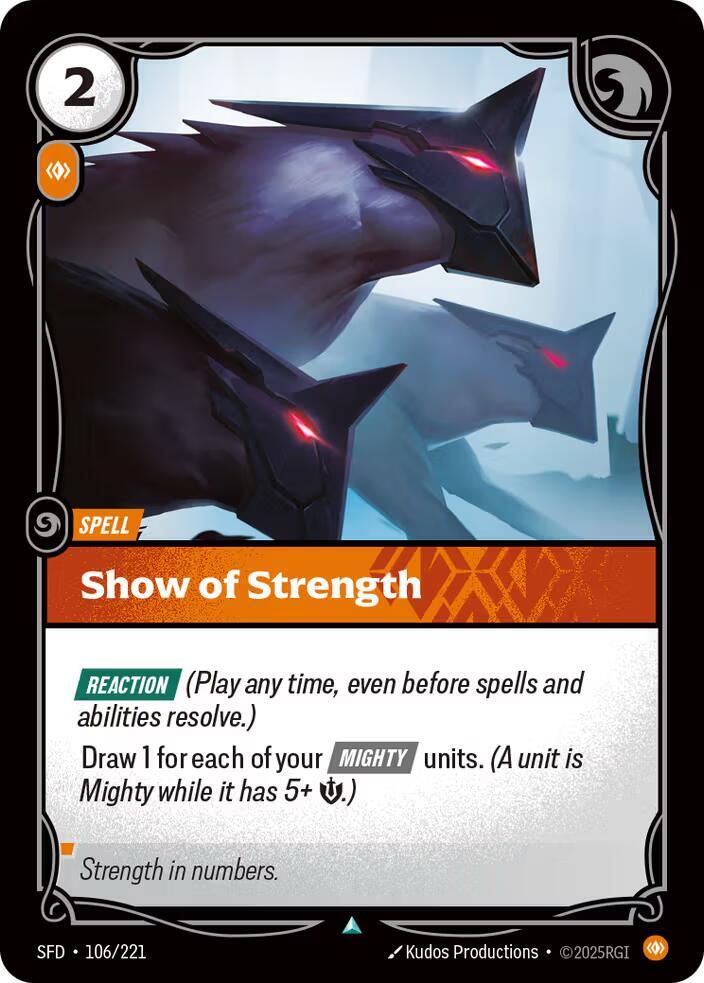Show of Strength (106/221) [Spiritforged] - The Mythic Store | 24h Order Processing