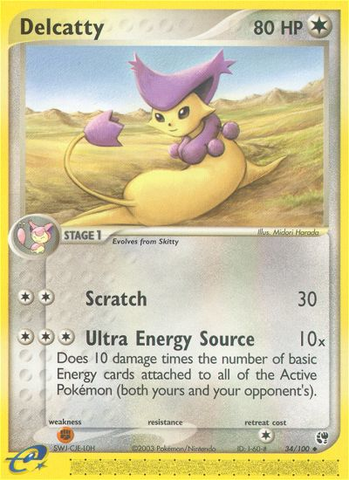 Delcatty (34/100) [EX: Sandstorm] - The Mythic Store | 24h Order Processing