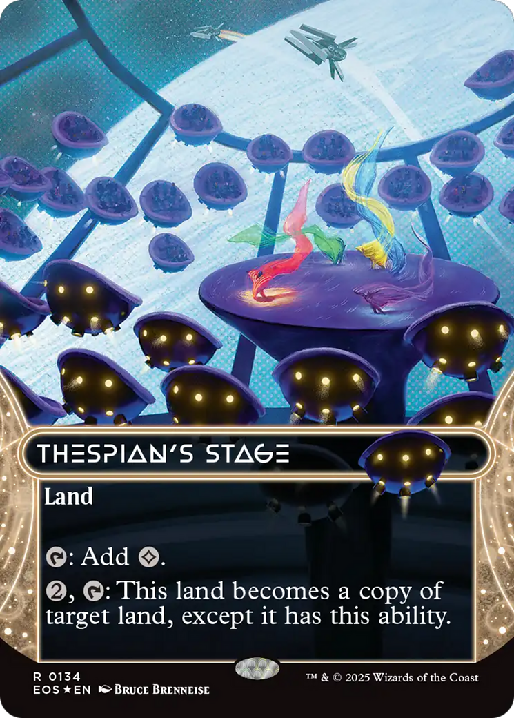 Thespian's Stage (0134) (Borderless) (Galaxy Foil) [Edge of Eternities: Stellar Sights] - The Mythic Store | 24h Order Processing