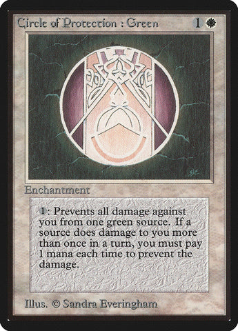 Circle of Protection: Green [Beta Edition] - The Mythic Store | 24h Order Processing