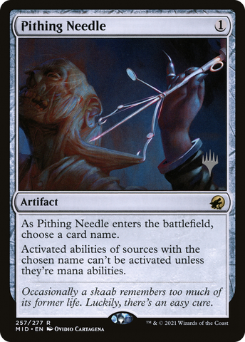 Pithing Needle (Promo Pack) [Innistrad: Midnight Hunt Promos] - The Mythic Store | 24h Order Processing