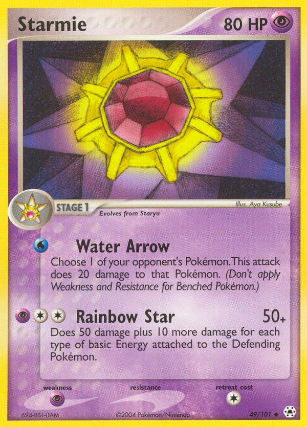 Starmie (49/101) [EX: Hidden Legends] - The Mythic Store | 24h Order Processing
