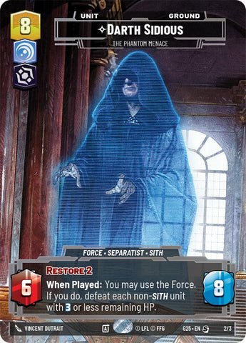 Darth Sidious - The Phantom Menace (2/3) (2/3) [2025 Convention Exclusive] - The Mythic Store | 24h Order Processing