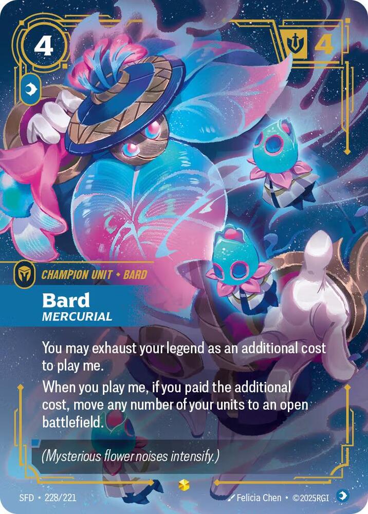 Bard - Mercurial (Overnumbered) (228/221) [Spiritforged] - The Mythic Store | 24h Order Processing
