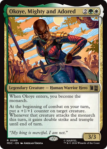 Okoye, Mighty and Adored (Surge Foil) [Marvel Super Heroes Commander] - The Mythic Store | 24h Order Processing