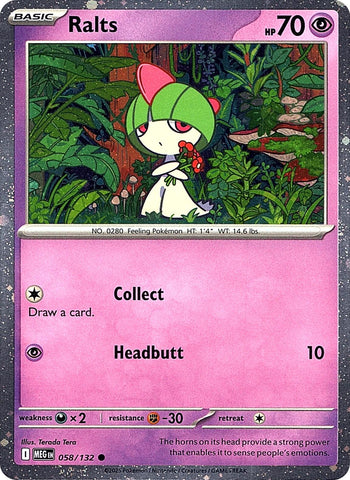 Ralts (058/132) (Cosmos Holo) [Miscellaneous Cards] - The Mythic Store | 24h Order Processing