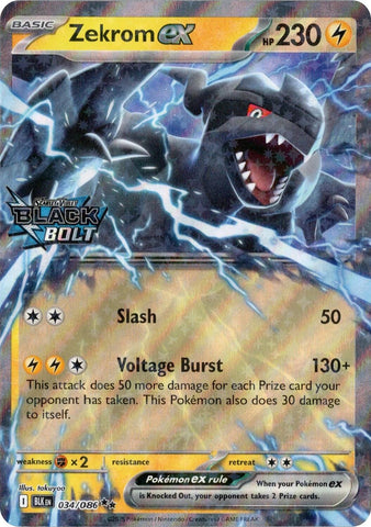 Zekrom ex (034/086) (Black Bolt Stamped) [Miscellaneous Cards] - The Mythic Store | 24h Order Processing