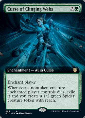 Curse of Clinging Webs (Extended Art) [Innistrad: Midnight Hunt Commander] - The Mythic Store | 24h Order Processing