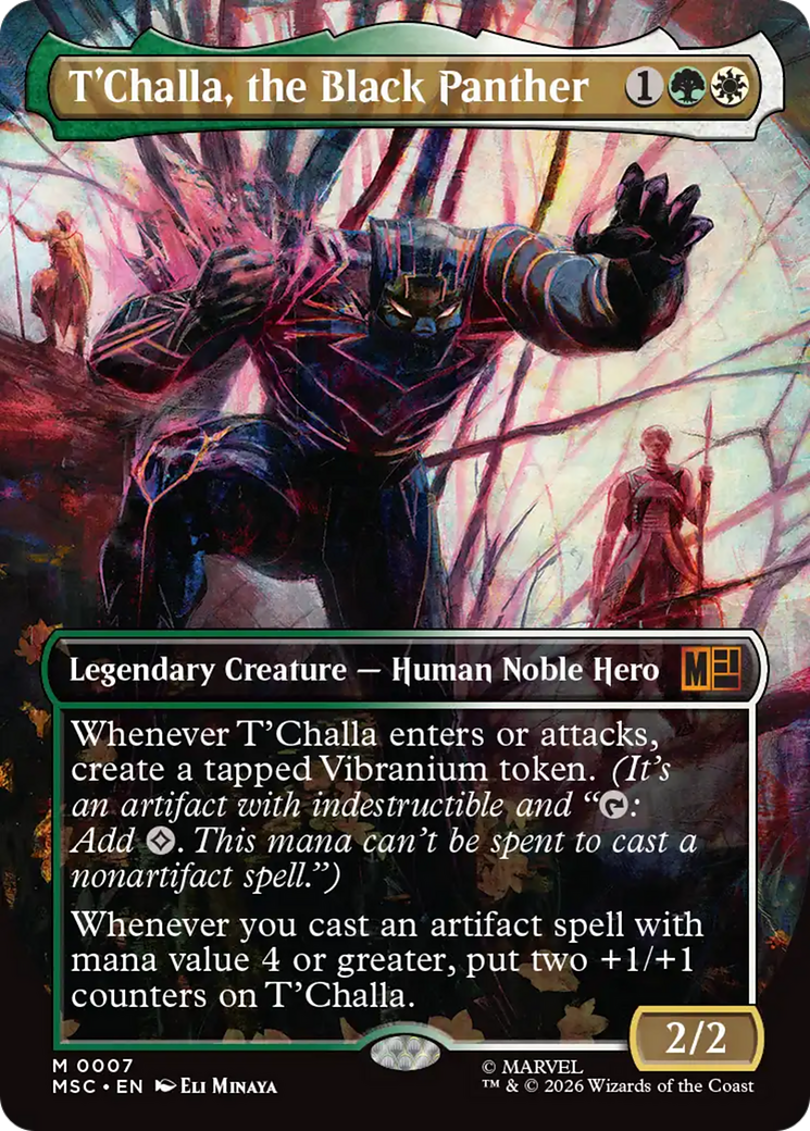 T'Challa, the Black Panther (Borderless) [Marvel Super Heroes Commander] - The Mythic Store | 24h Order Processing