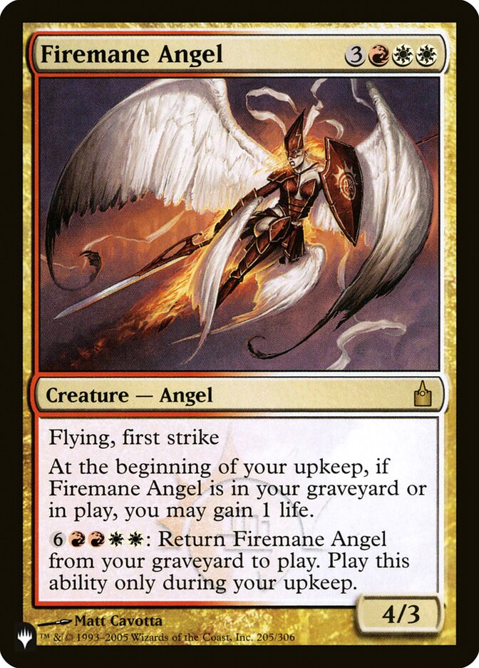 Firemane Angel [The List] - The Mythic Store | 24h Order Processing