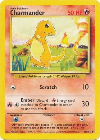 Charmander (46/102) [Base Set Unlimited] - The Mythic Store | 24h Order Processing