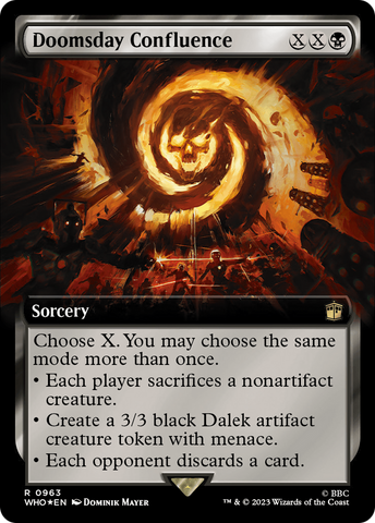 Doomsday Confluence (Extended Art) (Surge Foil) [Doctor Who] - The Mythic Store | 24h Order Processing