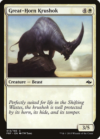 Great-Horn Krushok [Fate Reforged] - The Mythic Store | 24h Order Processing