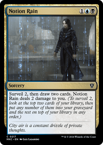 Notion Rain [Murders at Karlov Manor Commander] - The Mythic Store | 24h Order Processing