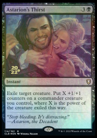 Astarion's Thirst [Commander Legends: Battle for Baldur's Gate Prerelease Promos] - The Mythic Store | 24h Order Processing