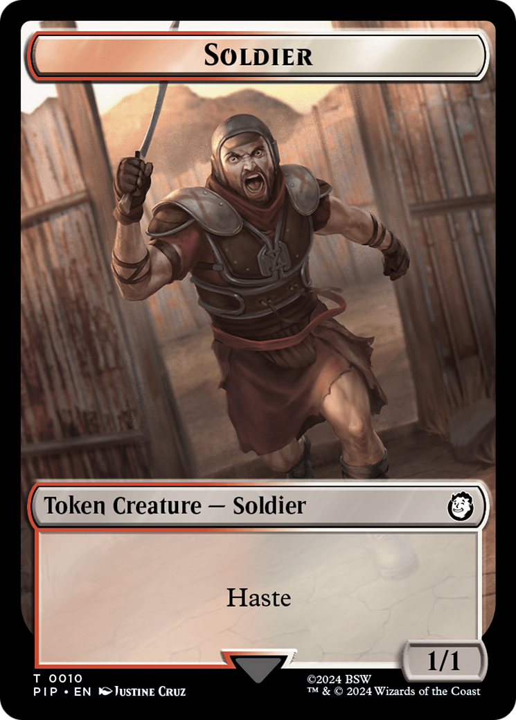 Junk // Soldier (0010) Double-Sided Token [Fallout Tokens] - The Mythic Store | 24h Order Processing