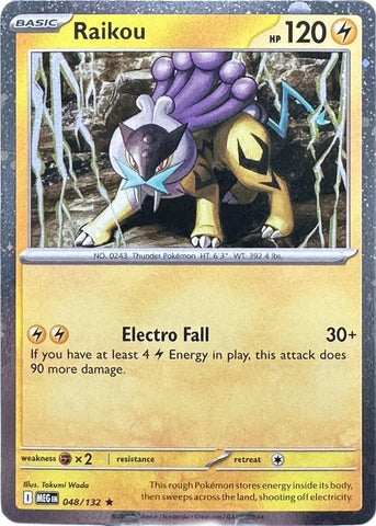 Raikou (048/132) (Cosmo Holo) [Mega Evolution: Base Set] - The Mythic Store | 24h Order Processing