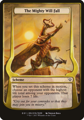 The Mighty Will Fall (Schemes) [Archenemy: Nicol Bolas Schemes] - The Mythic Store | 24h Order Processing