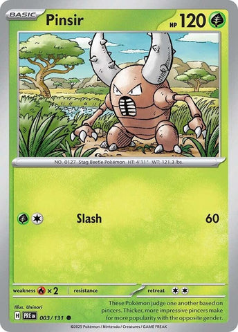 Pinsir (003/131) [Scarlet & Violet: Prismatic Evolutions] - The Mythic Store | 24h Order Processing