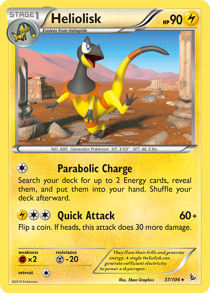 Heliolisk (37/106) [XY: Flashfire] - The Mythic Store | 24h Order Processing