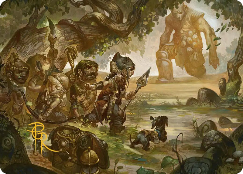 Protective Response Art Card (Gold-Stamped Signature) [Lorwyn Eclipsed Art Series] - The Mythic Store | 24h Order Processing