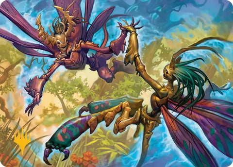 Illusion Spinners Art Card (Gold-Stamped Planeswalker Symbol) [Lorwyn Eclipsed Art Series] - The Mythic Store | 24h Order Processing