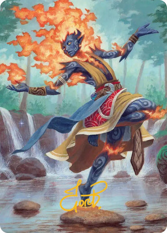 Ashling, Rekindled Art Card (16/54) (Gold-Stamped Signature) [Lorwyn Eclipsed Art Series] - The Mythic Store | 24h Order Processing