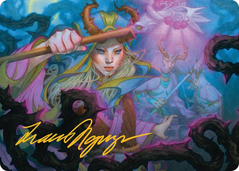 Stoic Grove-Guide Art Card (Gold-Stamped Signature) [Lorwyn Eclipsed Art Series] - The Mythic Store | 24h Order Processing