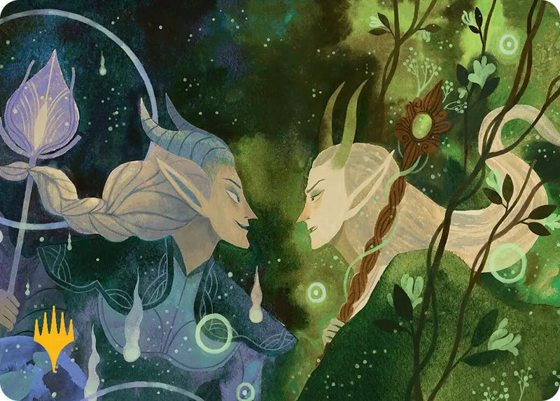 Trystan's Command Art Card (Gold-Stamped Planeswalker Symbol) [Lorwyn Eclipsed Art Series] - The Mythic Store | 24h Order Processing