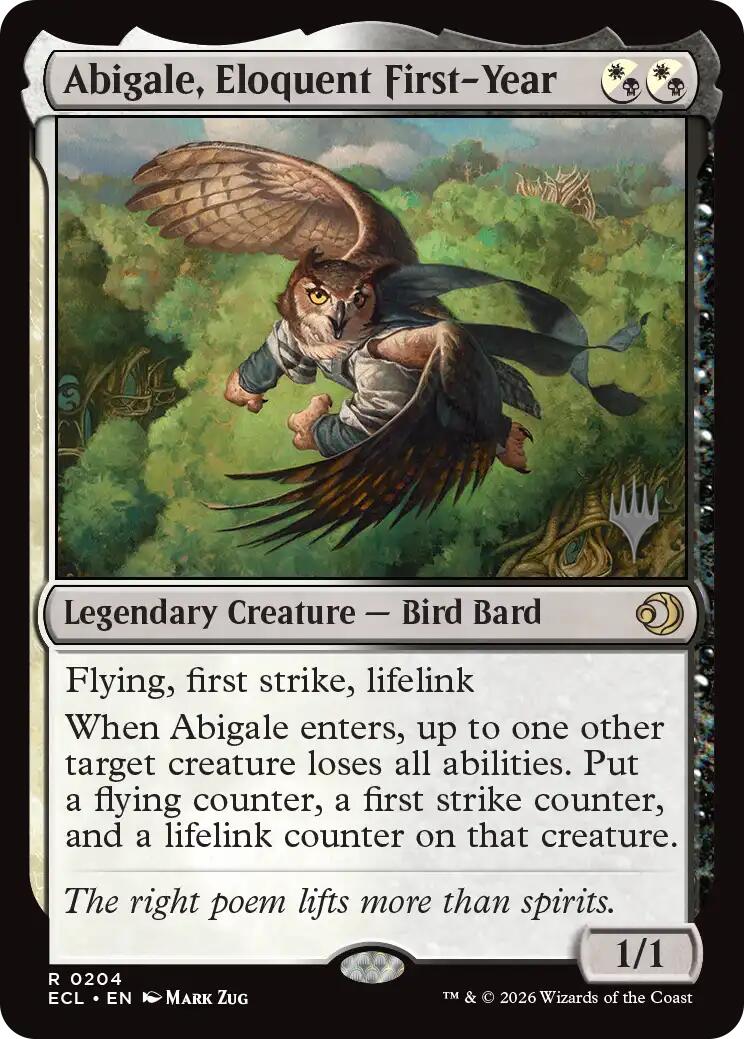 Abigale, Eloquent First-Year [Lorwyn Eclipsed Promos] - The Mythic Store | 24h Order Processing
