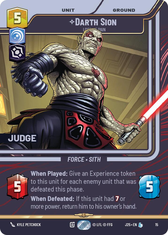 Darth Sion - Lord of Pain (15) (15) [Judge Promos] - The Mythic Store | 24h Order Processing