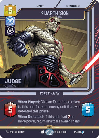 Darth Sion - Lord of Pain (15) (15) [Judge Promos] - The Mythic Store | 24h Order Processing