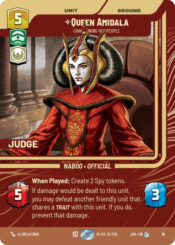 Queen Amidala - Championing Her People (16) (16) [Judge Promos] - The Mythic Store | 24h Order Processing