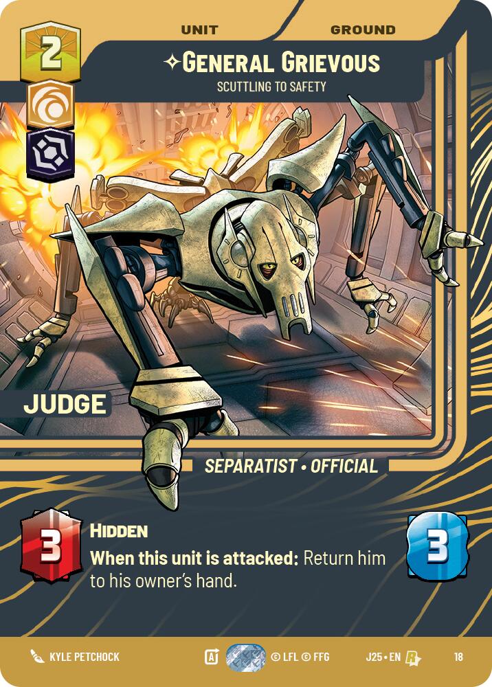 General Grievous - Scuttling to Safety (18) (18) [Judge Promos] - The Mythic Store | 24h Order Processing