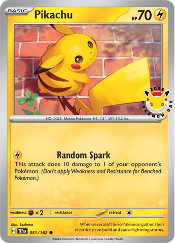 Pikachu (051/162) (Pokemon Day 2026) [Miscellaneous Cards] - The Mythic Store | 24h Order Processing