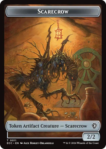 Scarecrow // Treasure Double-Sided Token [Lorwyn Eclipsed Tokens] - The Mythic Store | 24h Order Processing
