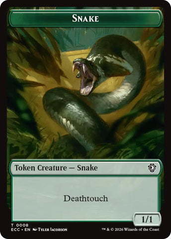 Snake // Scarecrow Double-Sided Token [Lorwyn Eclipsed Tokens] - The Mythic Store | 24h Order Processing