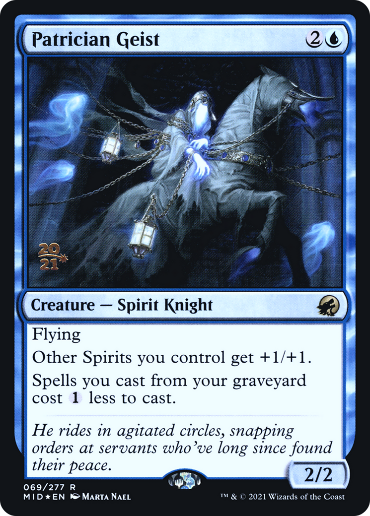 Patrician Geist [Innistrad: Midnight Hunt Prerelease Promos] - The Mythic Store | 24h Order Processing