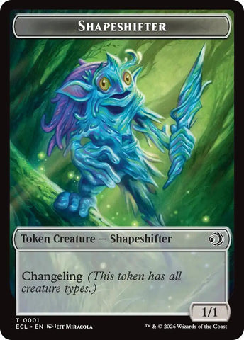 Shapeshifter // Merfolk Double-Sided Token [Lorwyn Eclipsed Tokens] - The Mythic Store | 24h Order Processing