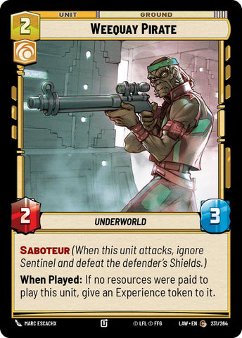 Weequay Pirate (231/264) (231/264) [A Lawless Time] - The Mythic Store | 24h Order Processing