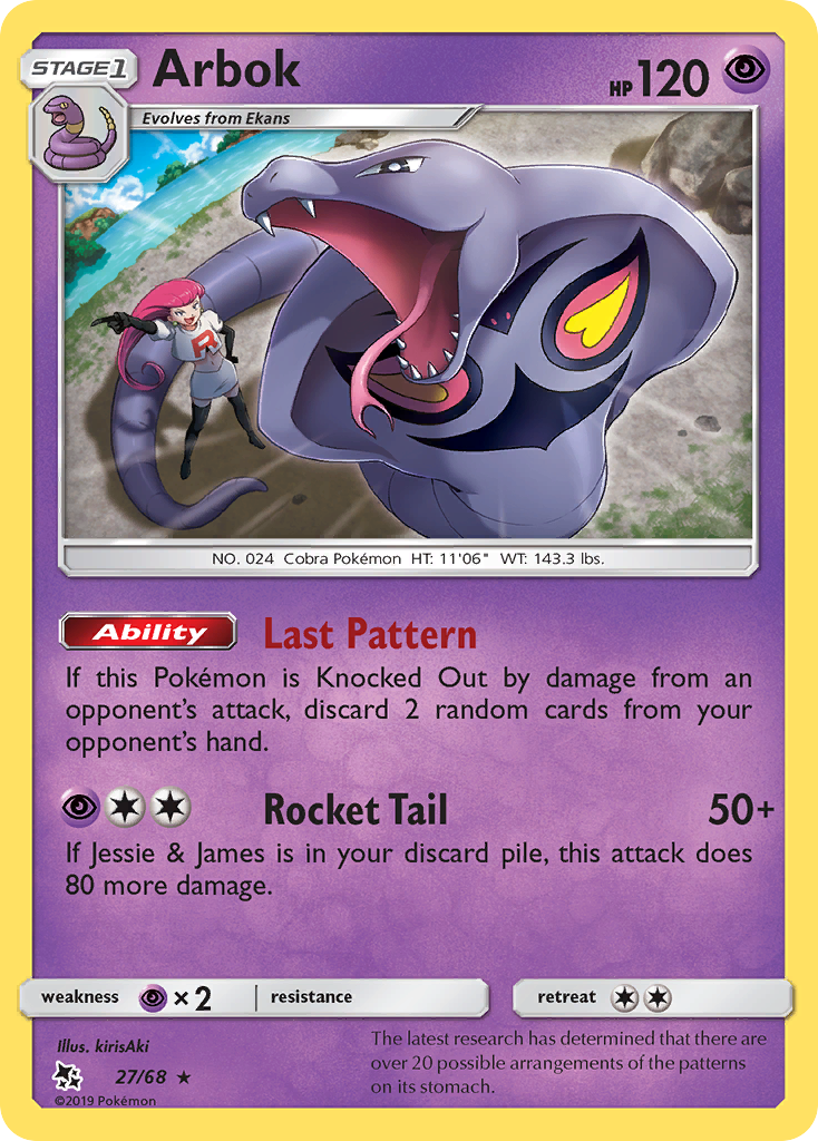 Arbok (27/68) [Sun & Moon: Hidden Fates] - The Mythic Store | 24h Order Processing