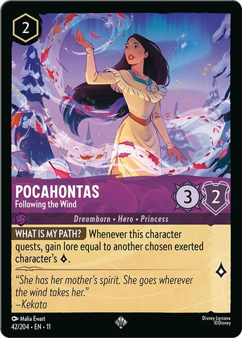 Pocahontas - Following the Wind (42/204) [Winterspell] - The Mythic Store | 24h Order Processing