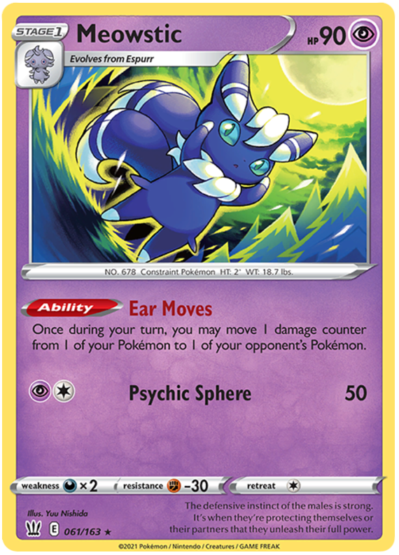 Meowstic (061/163) [Sword & Shield: Battle Styles] - The Mythic Store | 24h Order Processing